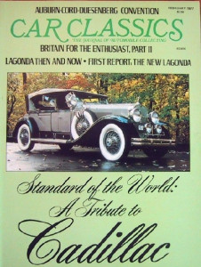 CAR CLASSICS 1977 FEB Vol9 #1 - CADILLAC Spcl, LAGONDA